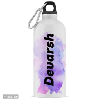 ASHVAH Customizable/Personalised Sipper Water Bottle, Leak Proof Bottle for School, Gym, Home, Office 750 ML - Birthday Gift, Return Gift, Boys, Name - Devarsh