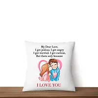 ASHVAH I Love You Cushion / Pillow Cover with Filler Gift for Wife, Husband, Boyfriend, Girlfriend, Hubby, Birthday, Anniversary, Valentines Day-thumb3