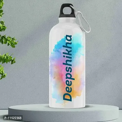 ASHVAH Customizable/Personalised Sipper Water Bottle, Leak Proof, for School, Gym, Home, Office 750 ML - Birthday, Return Gift, Girls, Name - Deepshikha-thumb3