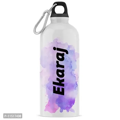 ASHVAH Customizable/Personalised Sipper Water Bottle, Leak Proof Bottle for School, Gym, Home, Office 750 ML - Birthday Gift, Return Gift, Boys, Name - Ekaraj-thumb0