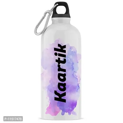 ASHVAH Customizable/Personalised Sipper Water Bottle, Leak Proof Bottle for School, Gym, Home, Office 750 ML - Birthday Gift, Return Gift, Boys, Name - Kaartik-thumb0