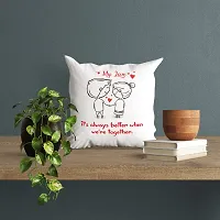 ASHVAH My Love Its Always Better When we are Together Cushion / Pillow Cover with Filler Gift for Husband, Wife, Boyfriend, Girlfriend, Fiance Valentine Day-thumb2