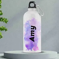 ASHVAH Customizable/Personalised Sipper Water Bottle, Leak Proof Bottle for School, Gym, Home, Office 750 ML - Birthday Gift, Return Gift, Boys, Name - Amy-thumb2