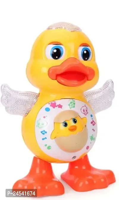 Dancing Duck Musical Toys for Babies, Battery Operated Baby Dancing Toys with Light Flashing and Sound Effects-thumb0