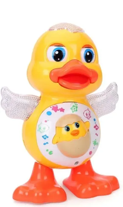 Walking Funny Toy For Kids;  Colorful Cartoon Tricycle, Dancing Duck