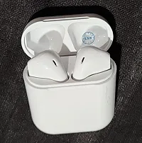 Earbuds Bluetooth Headphones with IOS Charging Case, Cancelling 3D Stereo Headsets Built in Mic in Earpods Earbuds Waterproof Air Buds for iPhone/Android/ AIRBUDS  (White)-thumb1