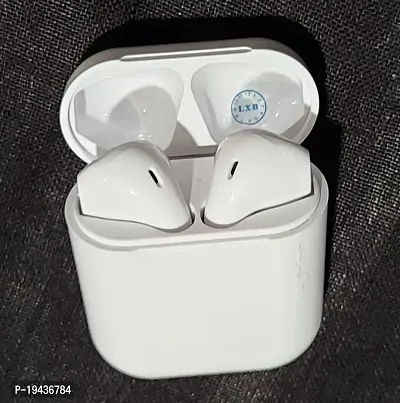 Earbuds Bluetooth Headphones with IOS Charging Case, Cancelling 3D Stereo Headsets Built in Mic in Earpods Earbuds Waterproof Air Buds for iPhone/Android/ AIRBUDS  (White)-thumb2