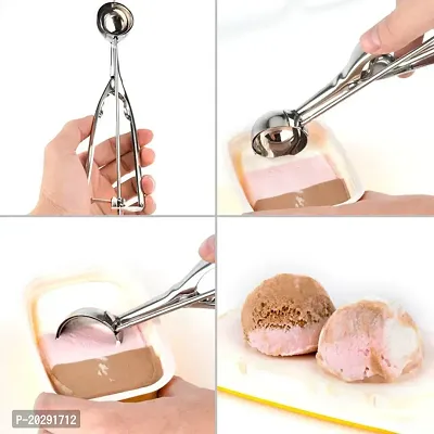 ICE CREAM SERVING SPOON SCOOPER (STAINLESS STEEL)-thumb4