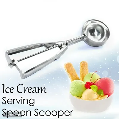 ICE CREAM SERVING SPOON SCOOPER (STAINLESS STEEL)-thumb3