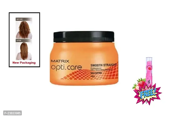 Matrix Opti Care Smooth Straight Hair Spa 490gm With Lipbalm Free