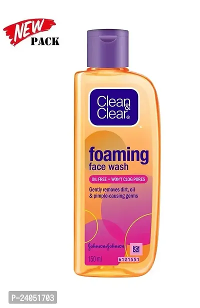 Clean  Clear Foaming Face wash 150 ml-thumb0