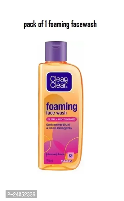 Clean  CLear Foaming Face Wash 150ml  (Pack Of-1)-thumb0