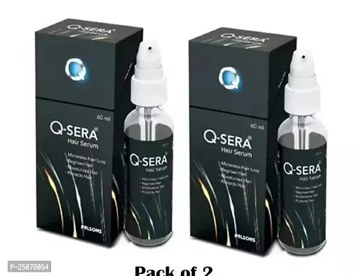 Q-Sera Hair Professional Silky, Strong Hair Serum 60 ml Pack Of-2