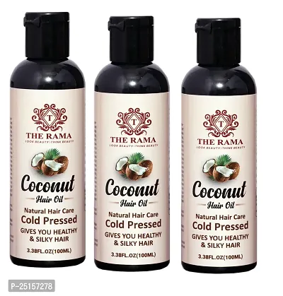 THE RAMA Coconut Hair Oil 200 ml (Pack Of-3)