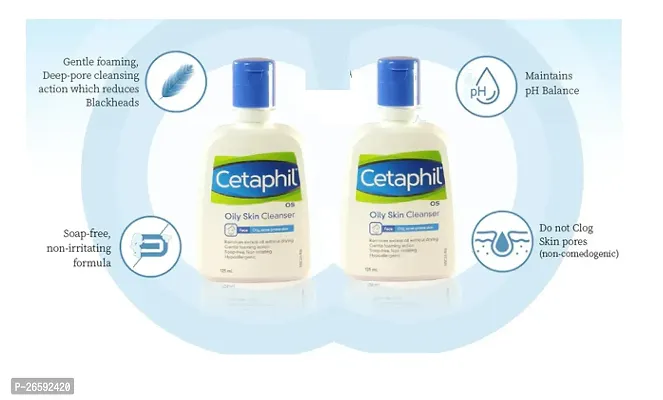 Cetaphil Oily Skin Cleanser 125 ml  Pack Of-2