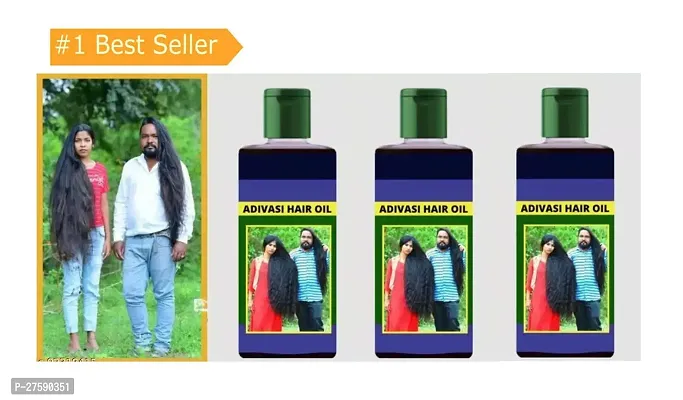 Adivasi Herbal hair Oil  100 ml Pack Of-3-thumb0