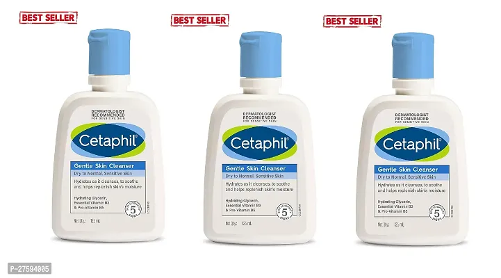 Cetaphil Oily Skin Cleanser 125 ml Pack Of -3