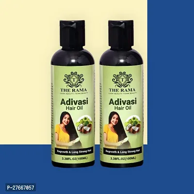 Adivasi Herbal Long hair Oil  100 ml (Pack Of-2)-thumb0