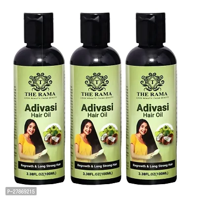 Adivasi Anti-dandruff,Reduces Hair Fall and Grows New Ayurvedic Hair Oil  100 ml ( Pack Of -3 )-thumb0