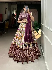 Stylish Soft Silk Printed Lehenga Choli for Women-thumb1