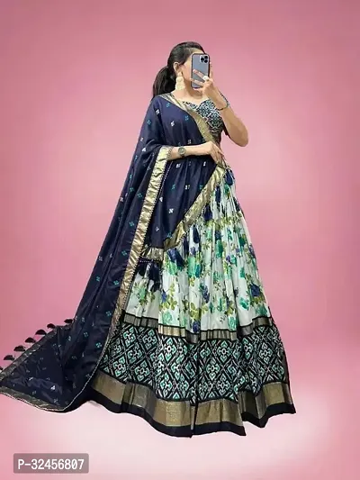 Stylish Soft Silk Printed Lehenga Choli for Women-thumb2