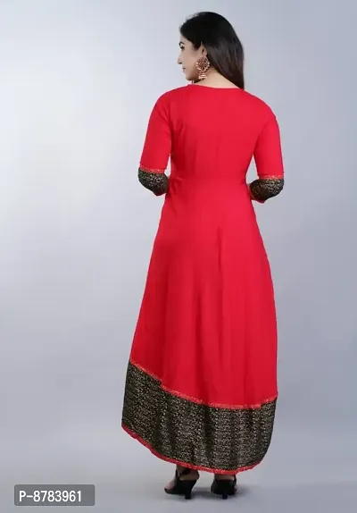 Classic Rayon Embroidered Gowns for Women-thumb2