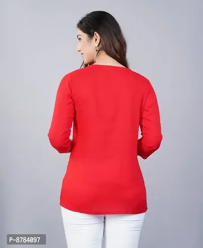 Classic Rayon Embroidered Tops for Women-thumb2