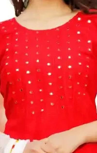 Red Kurti and Patiala Set-thumb2