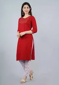 Beautiful Rayon Stitched Zari Kurta Bottom Set for Women-thumb1