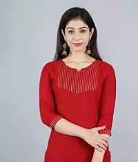 Beautiful Rayon Stitched Zari Kurta Bottom Set for Women-thumb3