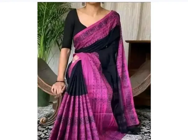 Stylish Khadi Cotton Sarees With Blouse Piece