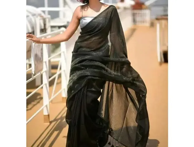 Elegant Khadi Cotton Saree with Blouse piece 