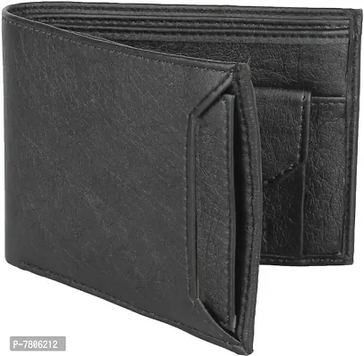 Men Casual Black Artificial Leather Wallet-thumb0