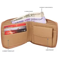 Men Casual beige Artificial Leather Wallet-thumb1