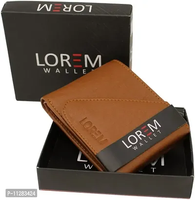 Men Casual, TAN Artificial Leather Wallet - Regular Size  (7 Card Slots)