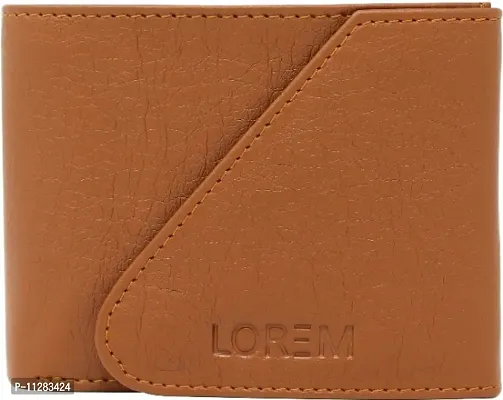 Men Casual, TAN Artificial Leather Wallet - Regular Size  (7 Card Slots)-thumb4