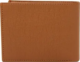 Men Casual, TAN Artificial Leather Wallet - Regular Size  (7 Card Slots)-thumb4