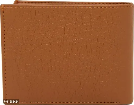 Men Casual, TAN Artificial Leather Wallet - Regular Size  (7 Card Slots)-thumb5