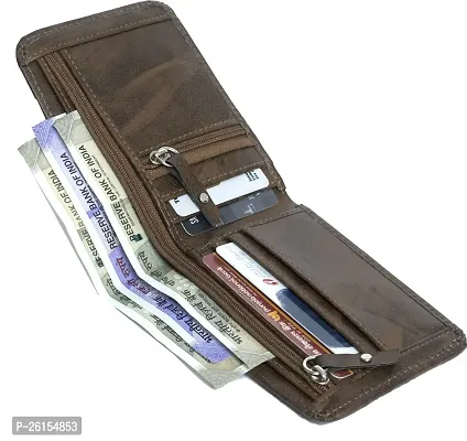 Men Casual, BROWN Artificial Leather Wallet-thumb0