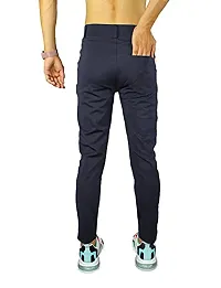 SK Clasy Men's Casual Lycra Pants Stretchable Less Weight Lycra Pants for Men Blue-thumb2