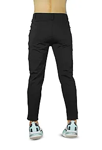 SK Clasy Men's Casual Lycra Pants Stretchable Less Weight Lycra Pants for Men Black-thumb1