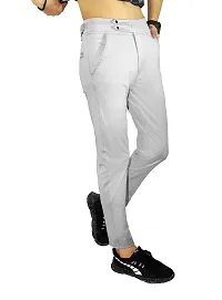 SK CLASY Men's Casual Lycra Pants Stretchable Less Weight Lycra Pants for Men-thumb2