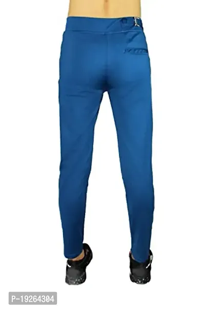 SK Men's Casual Lycra Pants | Stretchable Less Weight Lycra Pants for Men Sky Blue-thumb4