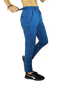 SK Men's Casual Lycra Pants | Stretchable Less Weight Lycra Pants for Men Sky Blue-thumb4