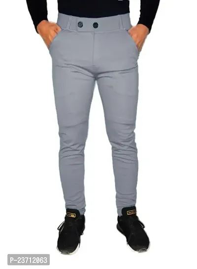 Stylish Men Polyester Casual Trouser
