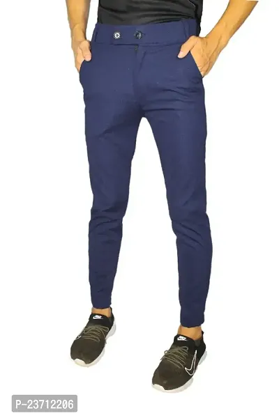 Stylish Men Polyester Casual Trouser-thumb0