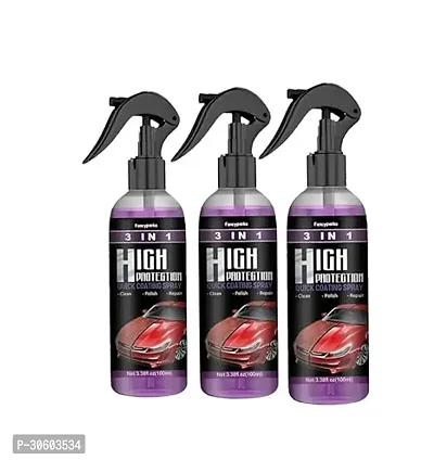 3 in 1 High Protection Car Quick Coating Spray110 Ml Pack of 3