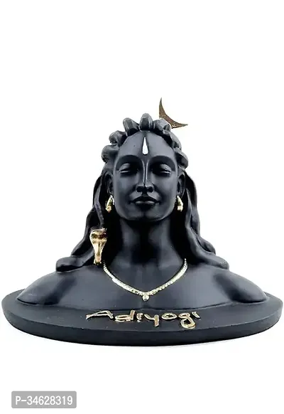 Adiyogi Shiva Statue for Car Dash Board Pooja Gift Polyresin Mahadev Murti Idol Lord Adiyogi Shankara-thumb4