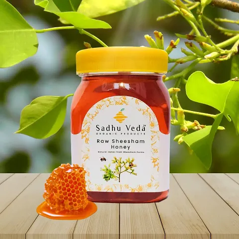 Sadhu Veda Herbals Sheesham Raw Honey | Unprocessed 100% Natural Honey | 250gm.