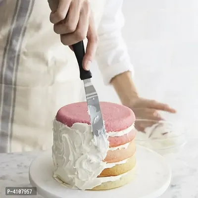 Stainless Steel Cake Icing Decorating Multi function Spatula Cake Pallet Knife with Pizza Cutter Combo Set-thumb4